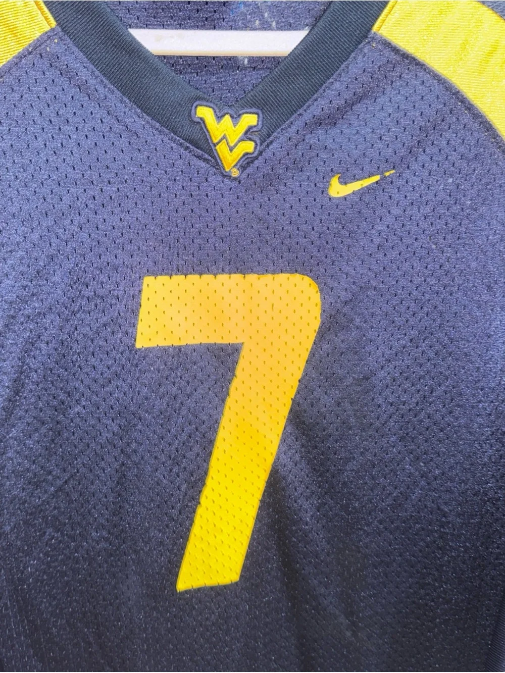 Vintage Nike West Virginia #7 Football Jersey Size Xl